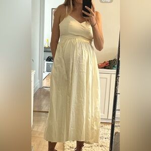 Elegant Cream Maxi Dress